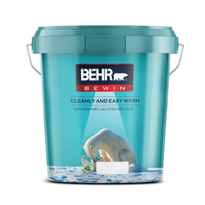 SƠN NỘI THẤT LAU CHÙI HIỆU QUẢ - CLEANLY AND EASY WASH