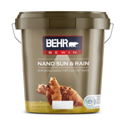 SƠN BÓNG NGOẠI THẤT CAO CẤP NANO | BEHR NANO SUN & RAIN (PLUS)