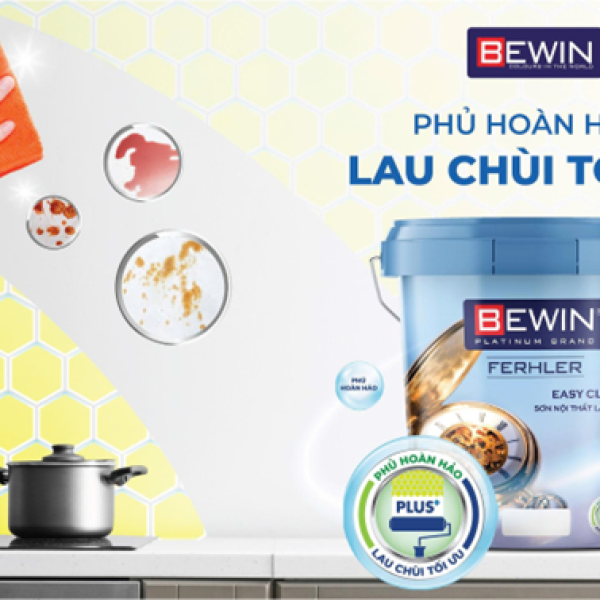 Sơn Nội Thất Easy Clean Max Plus – Phủ Hoàn Hảo, Lau Chùi Tối Ưu | Bewin