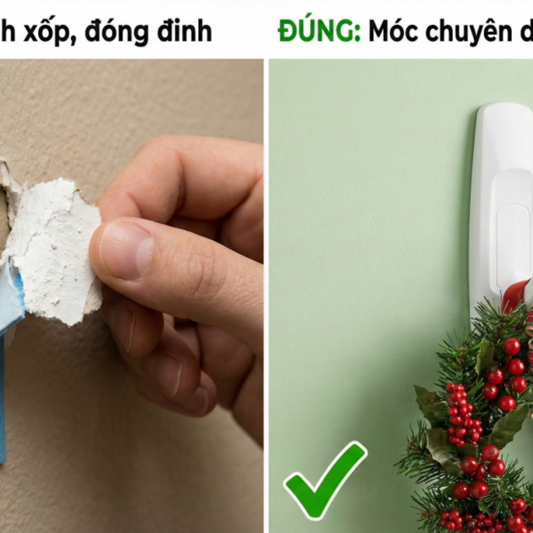 Cách Treo Đồ Trang Trí Noel Và Gỡ Keo Không Làm Hỏng Tường
