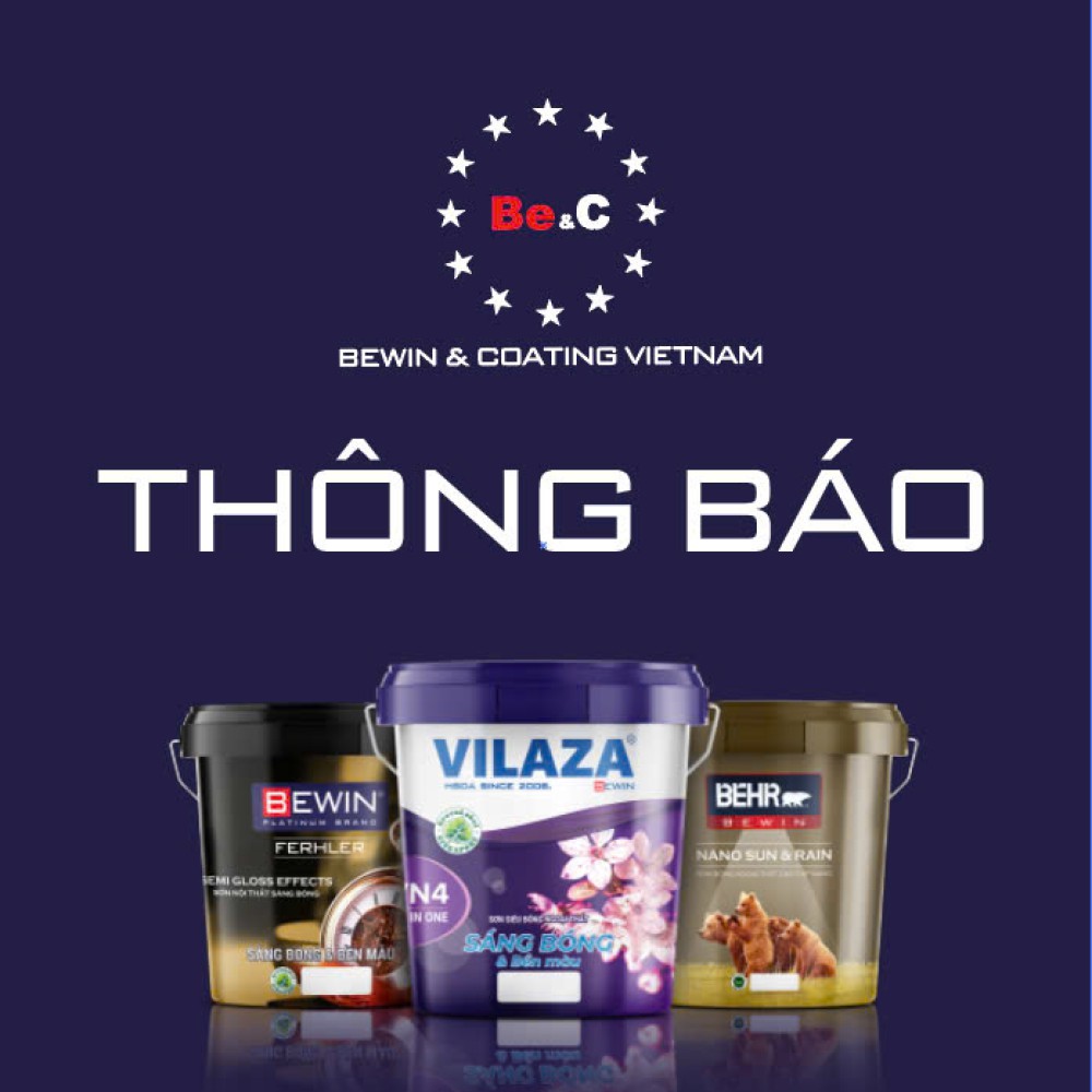 CÔNG TY CỔ PHẦN BEWIN & COATING VIETNAM THÔNG BÁO