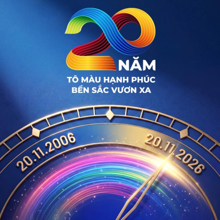 Hãng Sơn Đông Á kỷ niệm 20 năm: Tô màu hạnh phúc – Bền sắc vươn xa