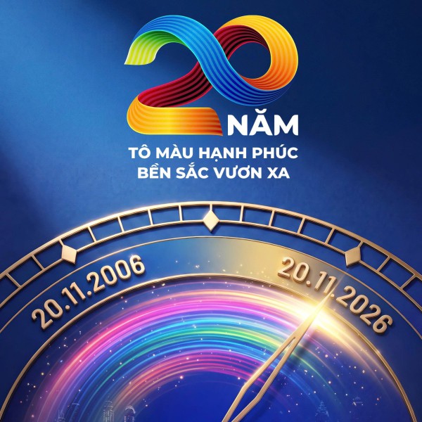 Hãng Sơn Đông Á kỷ niệm 20 năm: Tô màu hạnh phúc – Bền sắc vươn xa