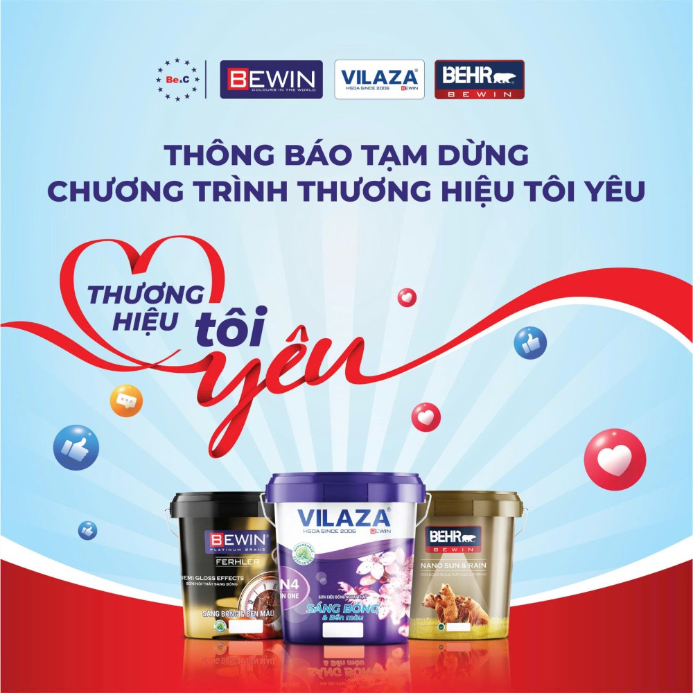 thông báo tạm dừng chương trình "thương hiệu tôi yêu"