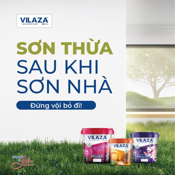 Vilaza tư vấn: Cách bảo quản sơn thừa đúng cách để dùng lại an toàn và hiệu quả